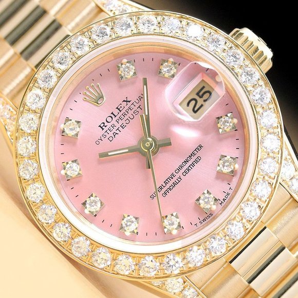 Rolex President 18k Datejust Ladies Watch w/ factory box and hang tag!!! main image 4